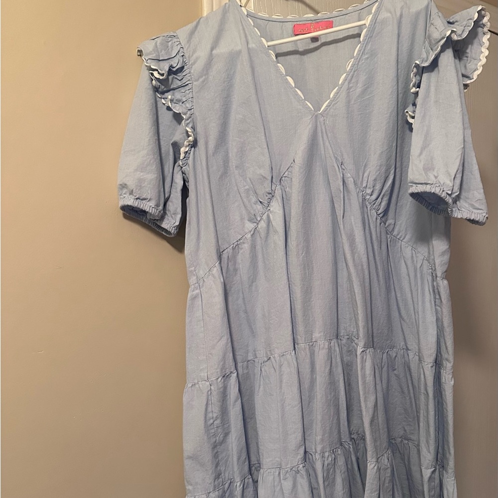 Simply Southern Light Blue Mini Dress